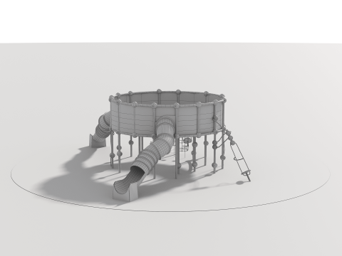 Outdoor Kids Playground - 001 3D 모델