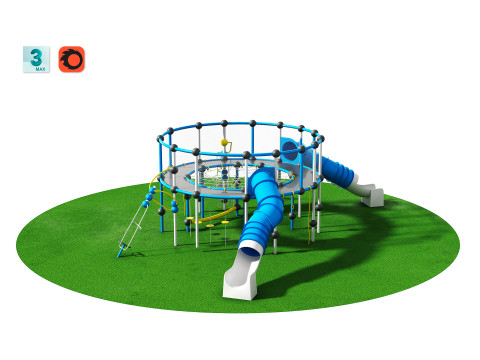 Outdoor Kids Playground - 001 3D Model