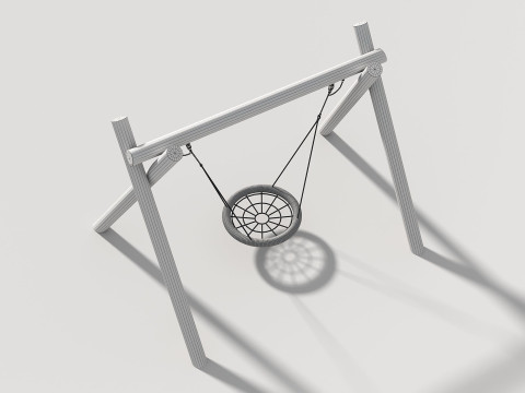 Wooden Swing - Outdoor Kids Playground 005 3D 모델