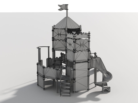 Outdoor Kids Playground - 006 3D Model