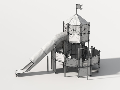 Outdoor Kids Playground - 006 3D Model