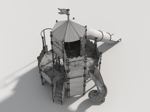 Outdoor Kids Playground - 006 3D Model