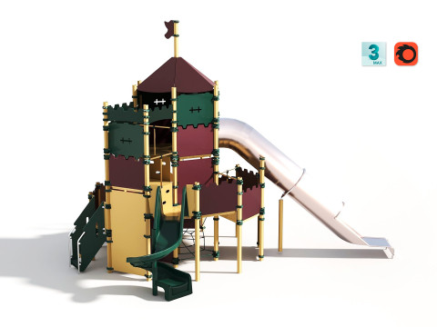 Outdoor Kids Playground - 006 3D Model