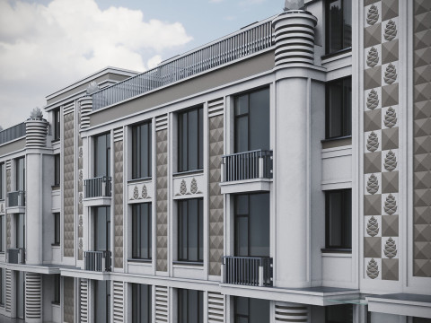 Residential Building 019 3D-Modell