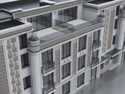 Residential Building 019 3D-Modell