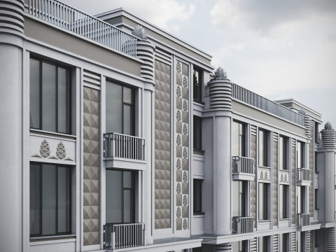 Residential Building 019 3D-Modell