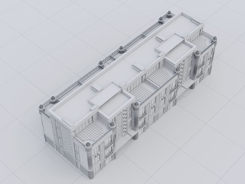 Residential Building 019 3D-Modell