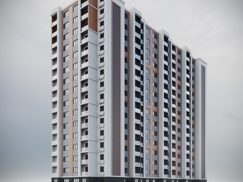 Residential Building 001 3D मॉडल