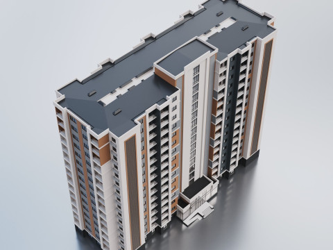Residential Building 001 3D मॉडल