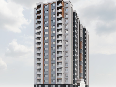 Residential Building 001 3D मॉडल