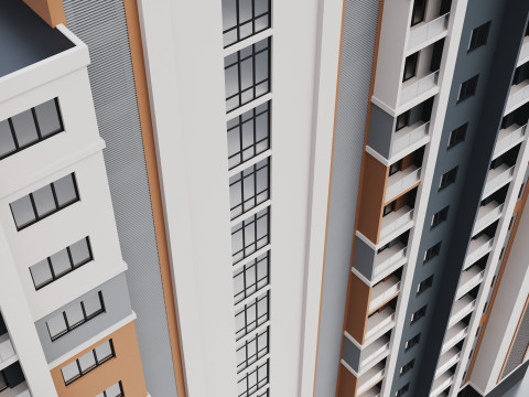 Residential Building 001 3D मॉडल