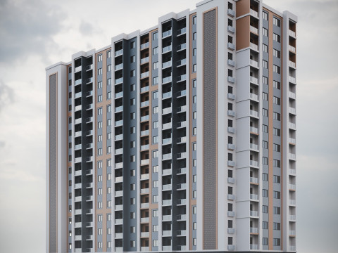 Residential Building 001 3D मॉडल