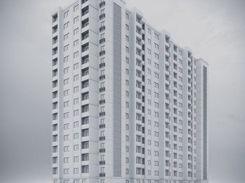 Residential Building 001 3D मॉडल
