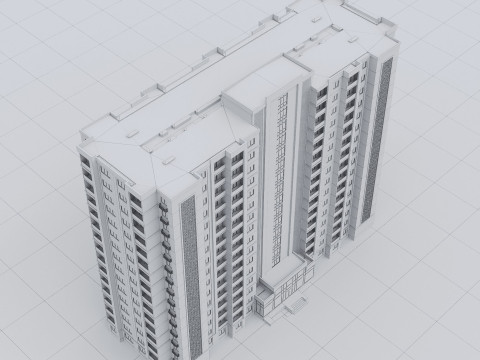 Residential Building 001 3D मॉडल