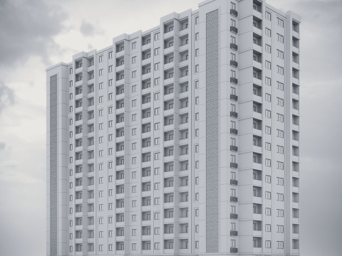 Residential Building 001 3D मॉडल