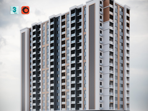 Residential Building 001 3D 模型