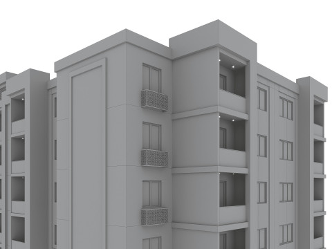 Residential Building 002 3D Model