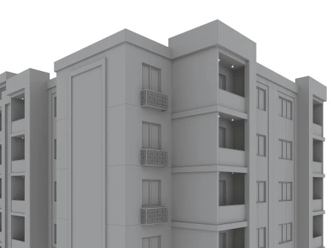 Residential Building 002 3D Model