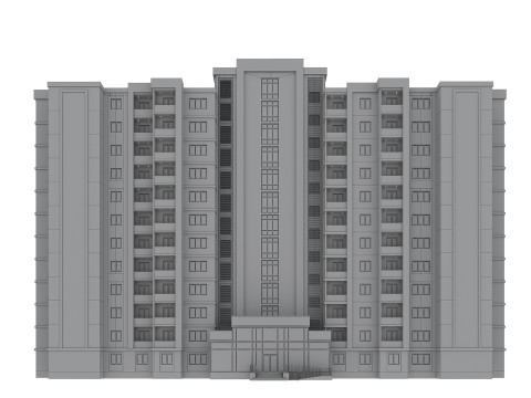 Residential Building 002 3D Model