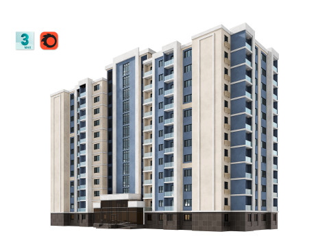 Residential Building 002 3D 模型