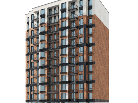 Residential Building 003 3D Model