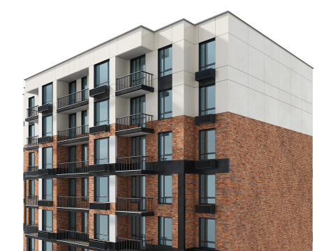 Residential Building 003 3D Модель