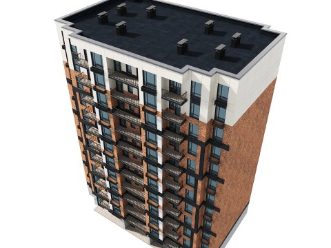 Residential Building 003 3D Модель