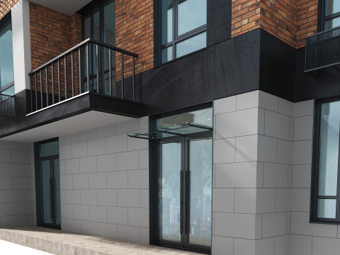 Residential Building 003 3D Модель