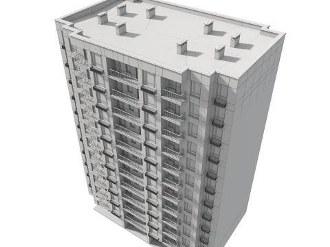 Residential Building 003 3D Модель