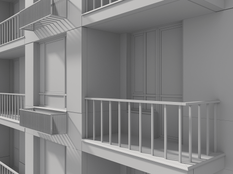 Residential Building 003 3D Модель