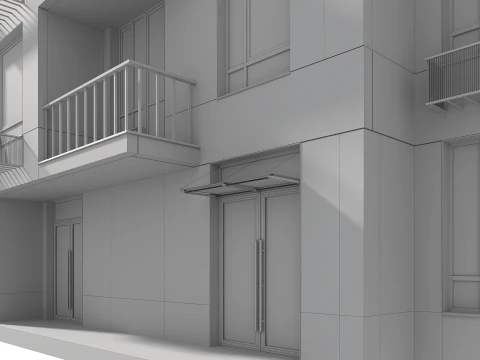 आवासीय भवन 003 3D मॉडल