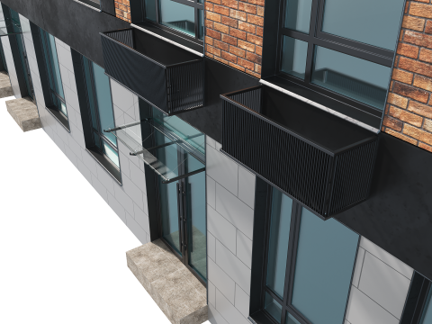 Residential Building 004 Modello 3D