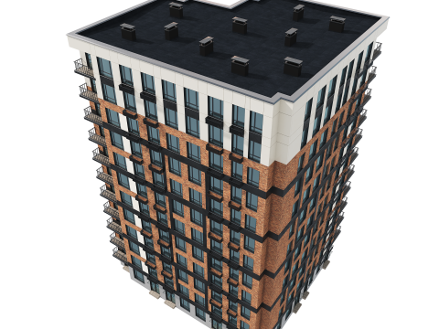 Residential Building 004 Modello 3D