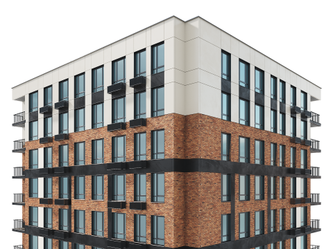 Residential Building 004 Modello 3D