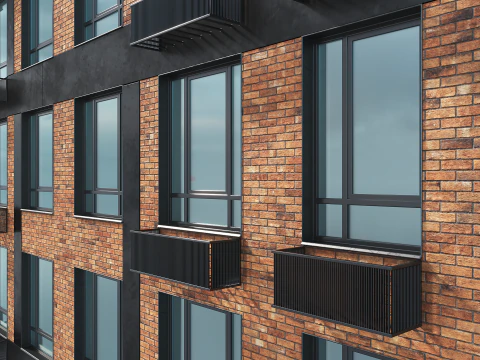 Residential Building 004 3D Model