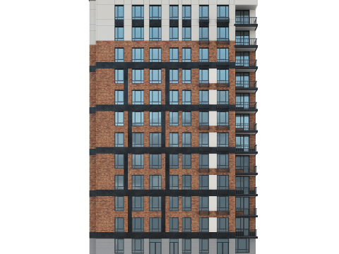 Residential Building 004 Modello 3D