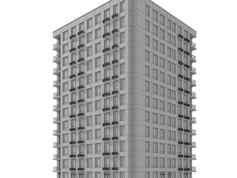 Residential Building 004 Modello 3D