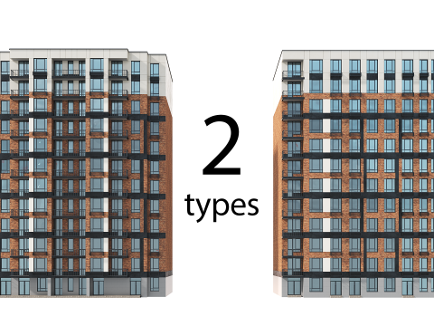 Collection Residential Building 005 3D Model