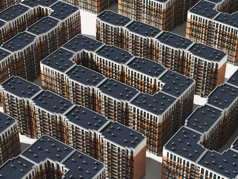 Collection Residential Building 005 3D मॉडल