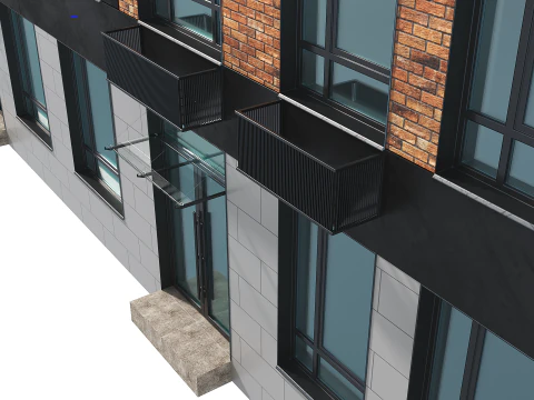 Collection Residential Building 005 3D Model