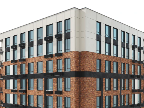 Collection Residential Building 005 3D Model