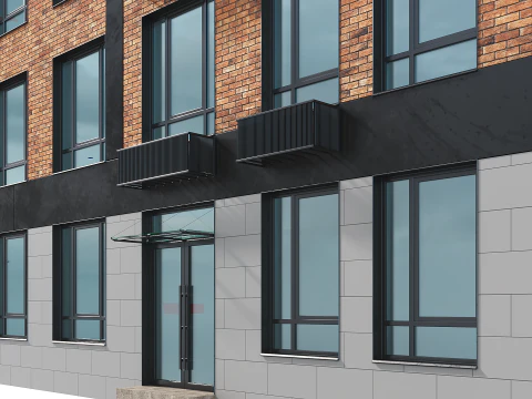 Collection Residential Building 005 3D Model