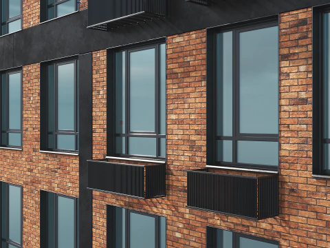 Collection Residential Building 005 3D Model