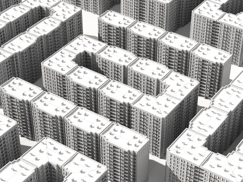 Collection Residential Building 005 3D Model
