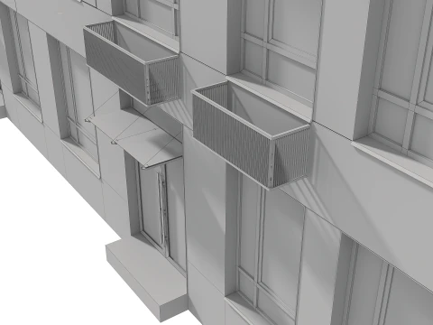 Collection Residential Building 005 3D Model