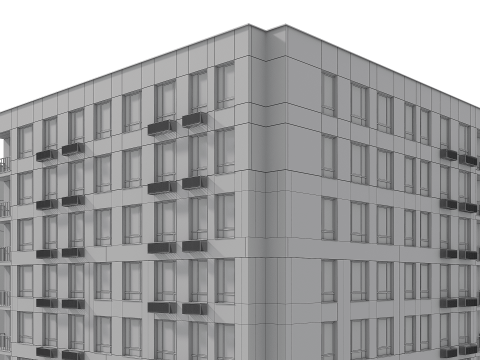 Collection Residential Building 005 3D मॉडल