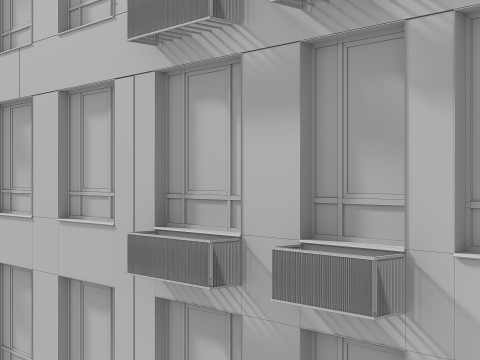 Collection Residential Building 005 3D मॉडल