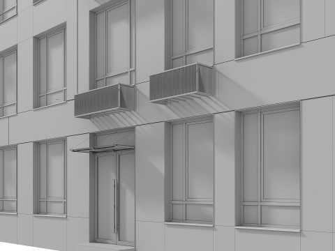 Collection Residential Building 005 3D मॉडल