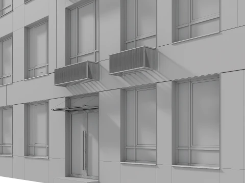 Collection Residential Building 005 3D Model