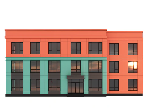 Residential Building 006 3D Model